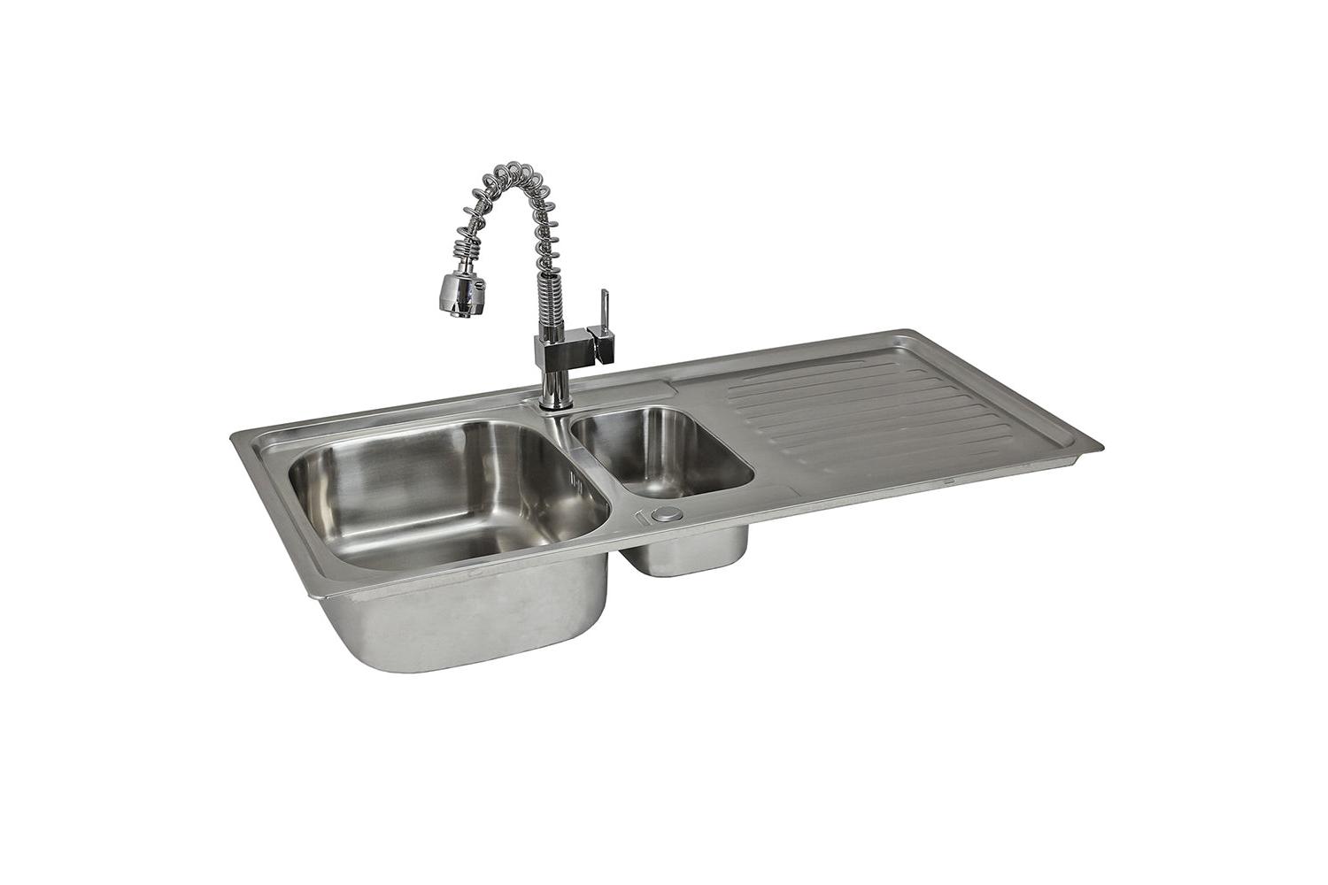 Monstershop 10473 - Premium Stainless Steel Kitchen Sink & P