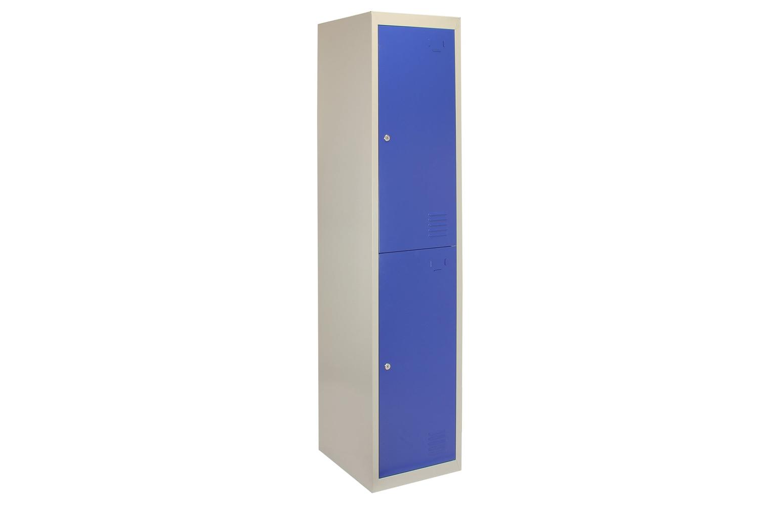 Monstershop 23977 - Metal Storage Lockers - Two Doors Flatpa