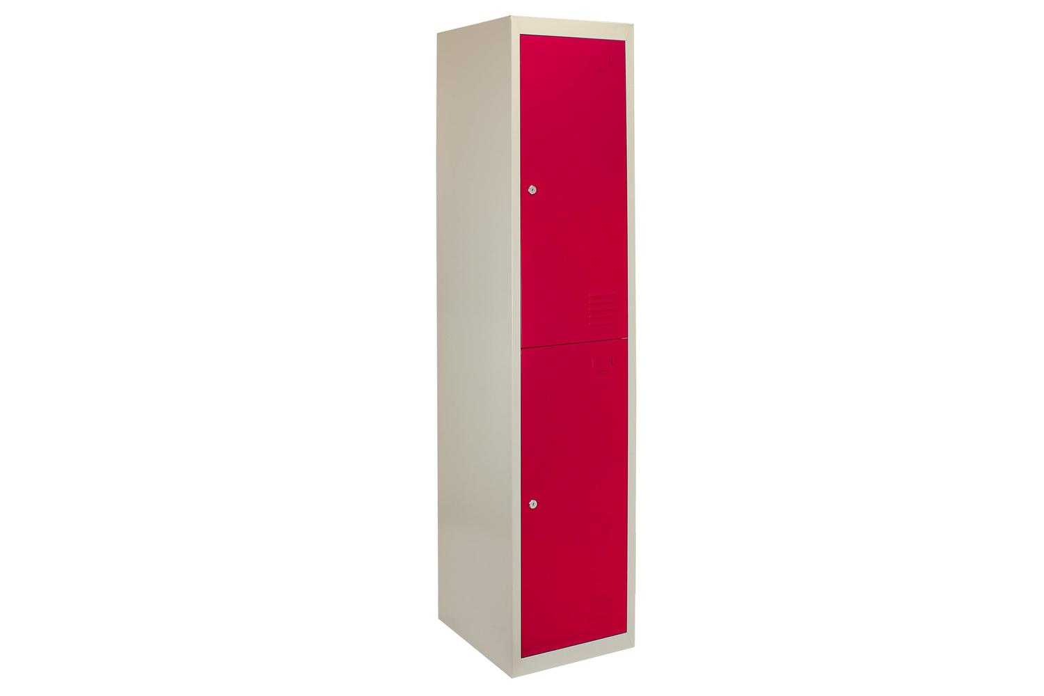 Monstershop 23978 - Metal Storage Lockers - Two Doors Flatpa