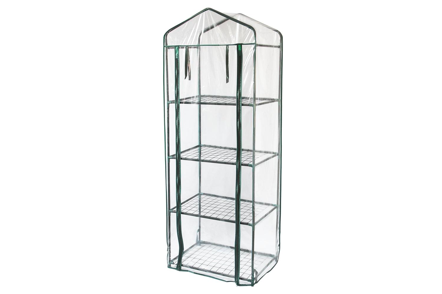 Monstershop 27057 - Mini Greenhouse 4 Tier With Plastic Cove