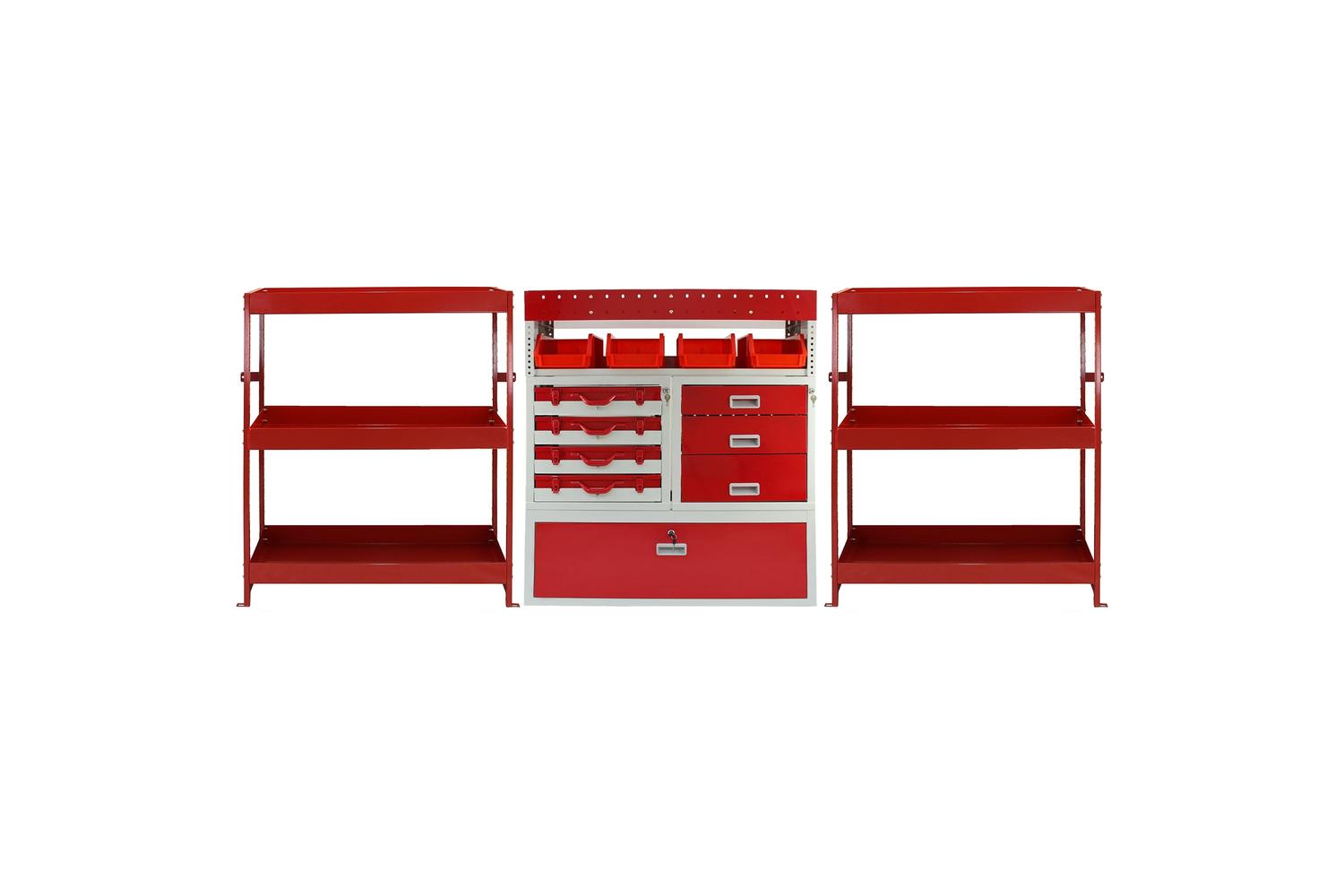 Monstershop 23583 - Monster Racking Flame Metal Van Shelving