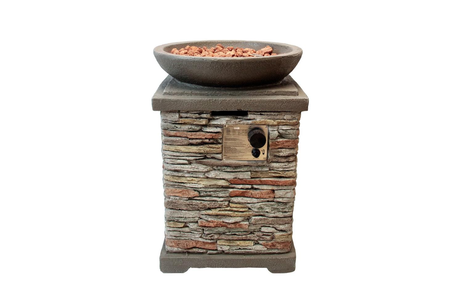 Monstershop 29269 - Stone Gas Fire Pit Heater