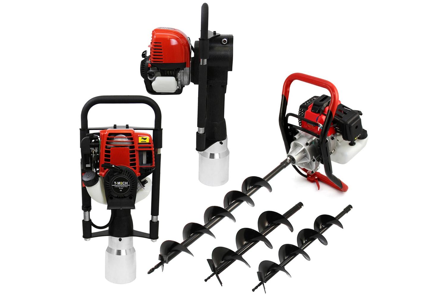 Monstershop 25872 - T-mech Earth Auger & 4-stroke Post Drive