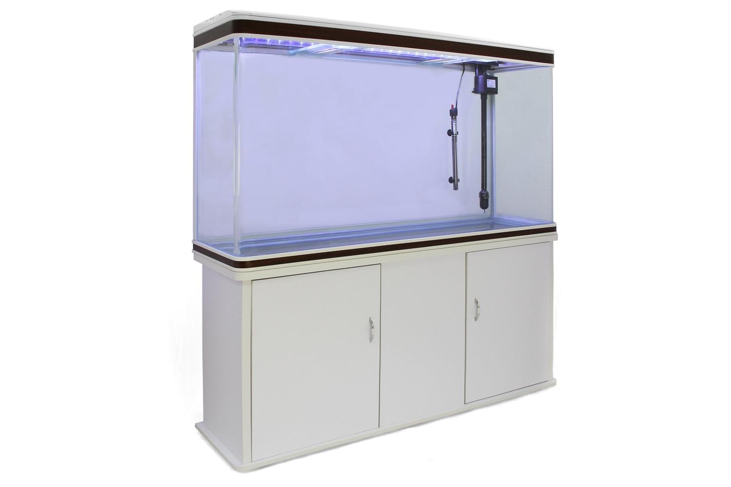Monstershop Aquarium Fish Tank & Cabinet | White