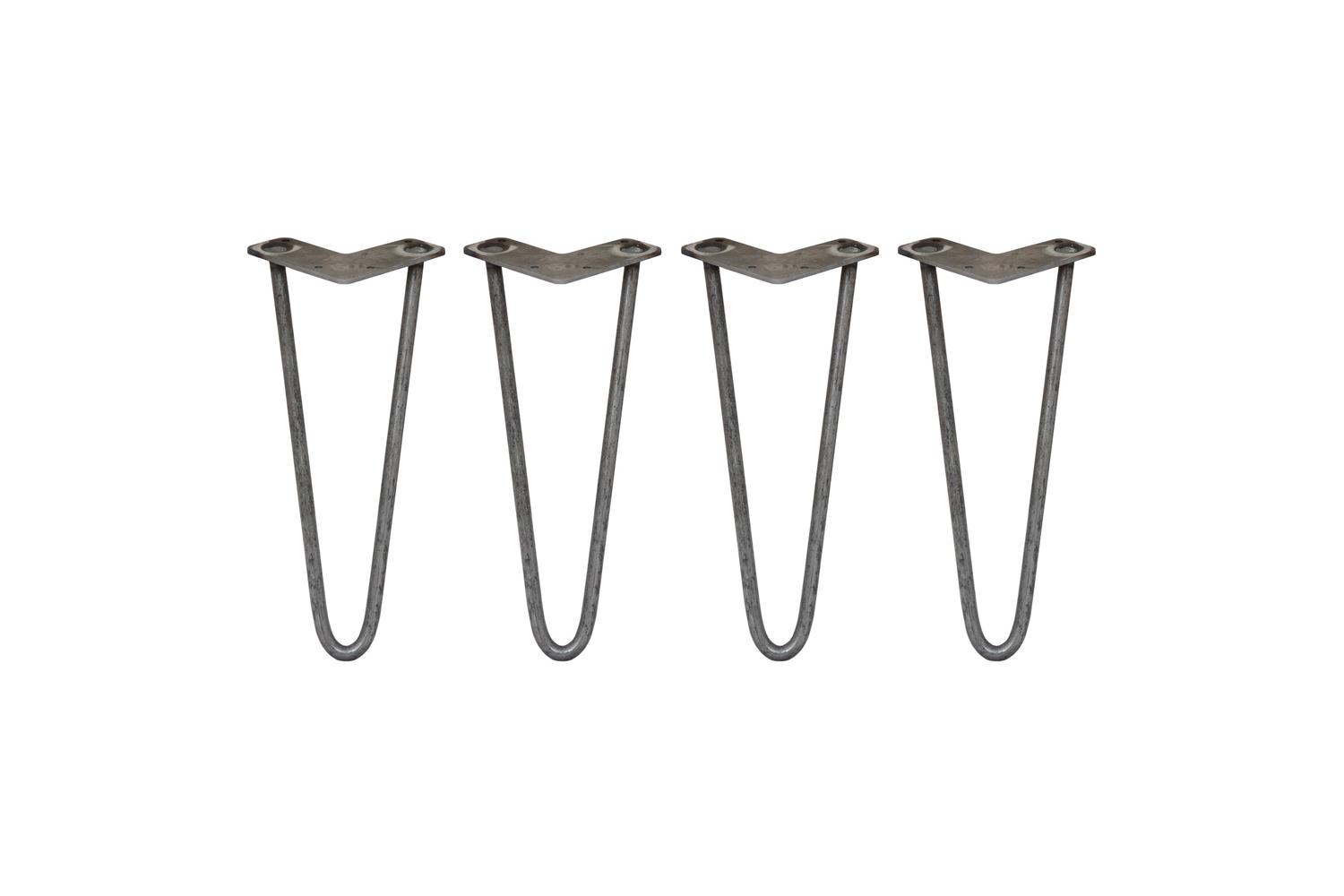 Monstershop Hairpin Legs 2 Prong | Raw Steel | 12mm