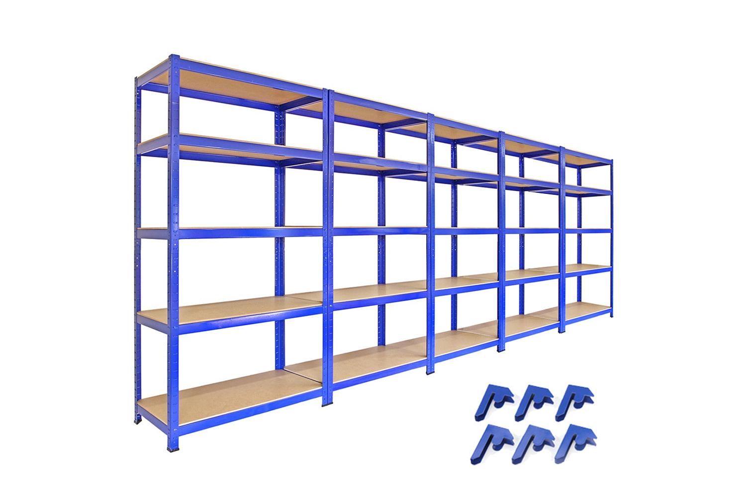 Monstershop 5 x T-Rax Racking Units and Bay Connectors | Blue