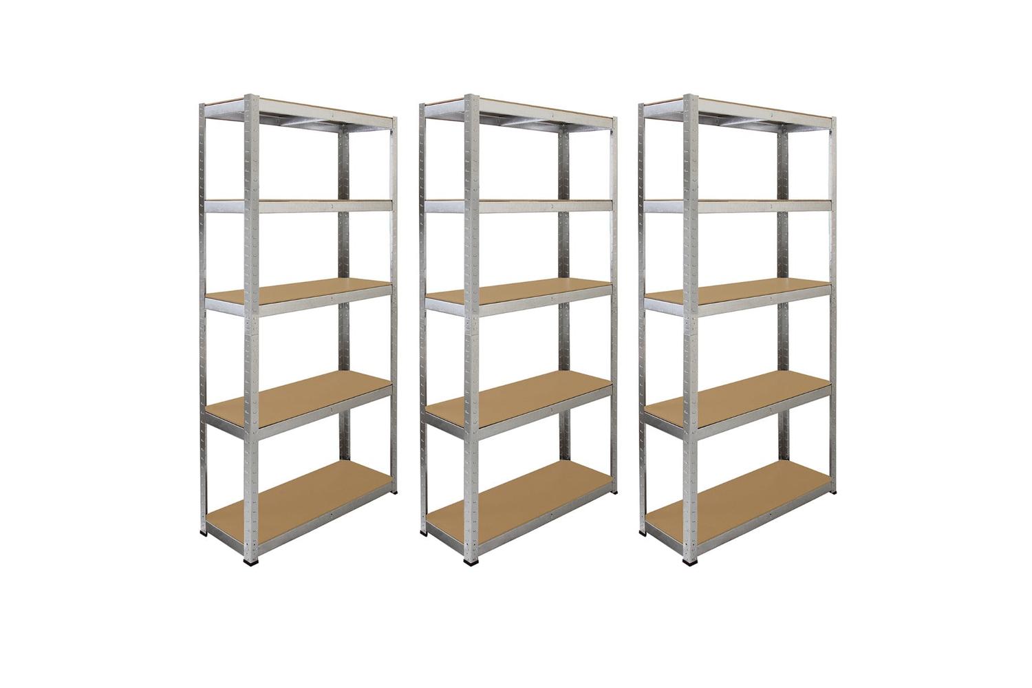 Monstershop 6 x Galwix Galvanised Racking Units | Silver
