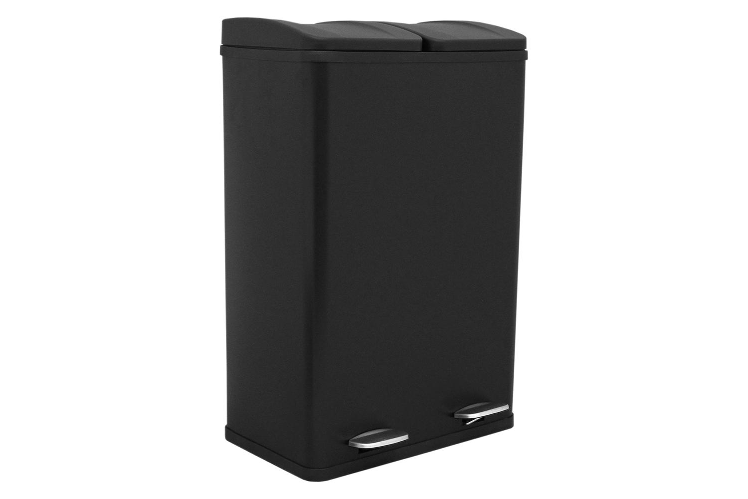 Monstershop 60L Dual Pedal Bin | Black