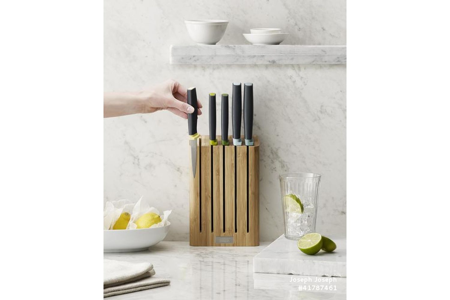 Joseph Joseph | Knife Block Set | Japanese Stainless-steel | 5pcs