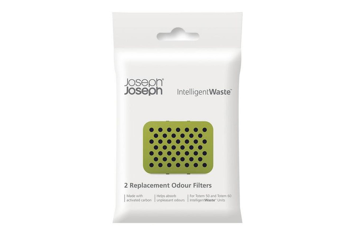 Joseph Joseph | Activated Carbon Odour Filters For Totem Waste Units | Pack of 2 | 30005