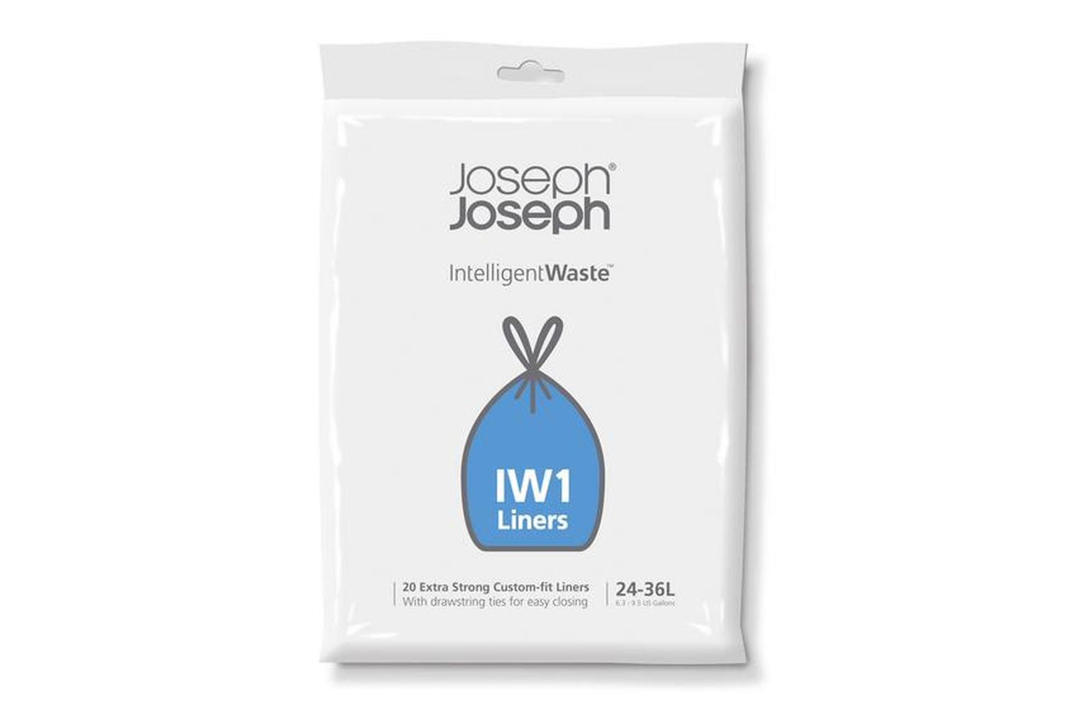 Joseph Joseph | 36L Custom-fit Extra-strong Bin Liners | 20pc Pack | lW1