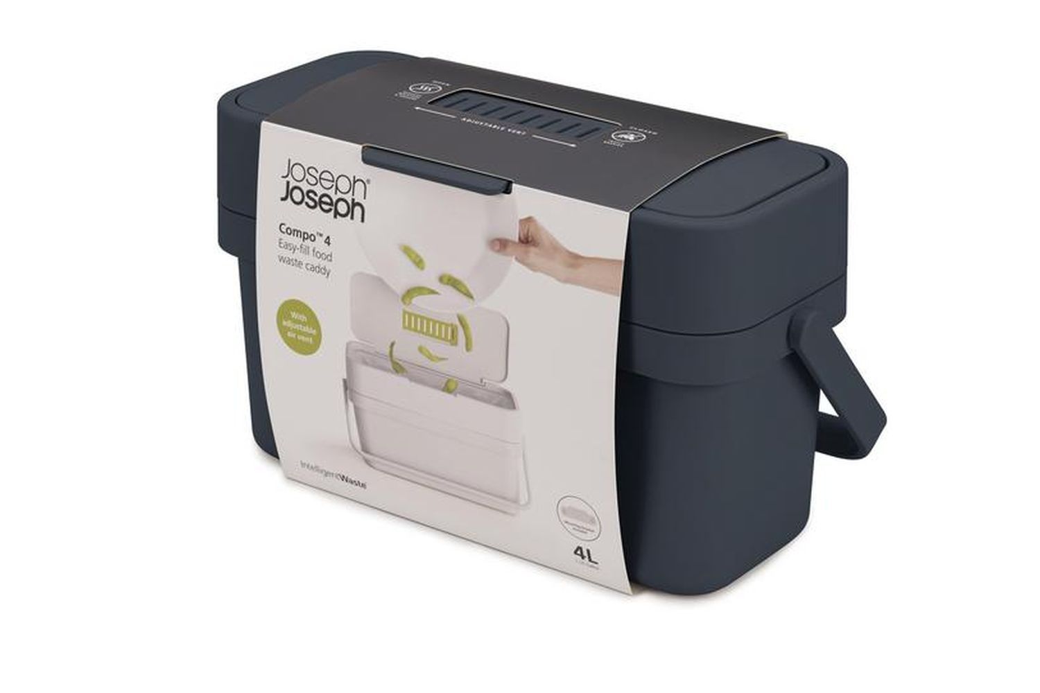 Joseph Joseph | Compo 4L Food Waste Caddy | Graphite