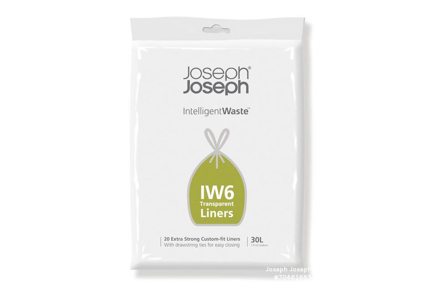 Joseph Joseph | 30L Clear Custom-fit Liners | 20pc Pack | IW6