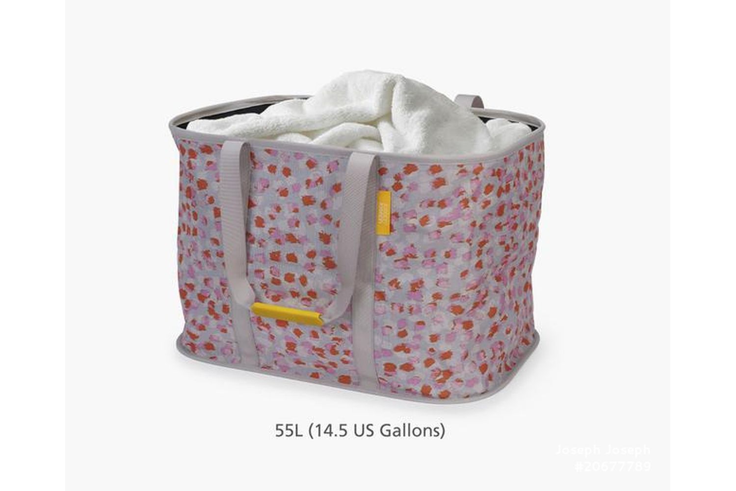 Joseph Joseph | 55L Collapsible Laundry Basket | Peach Blossom