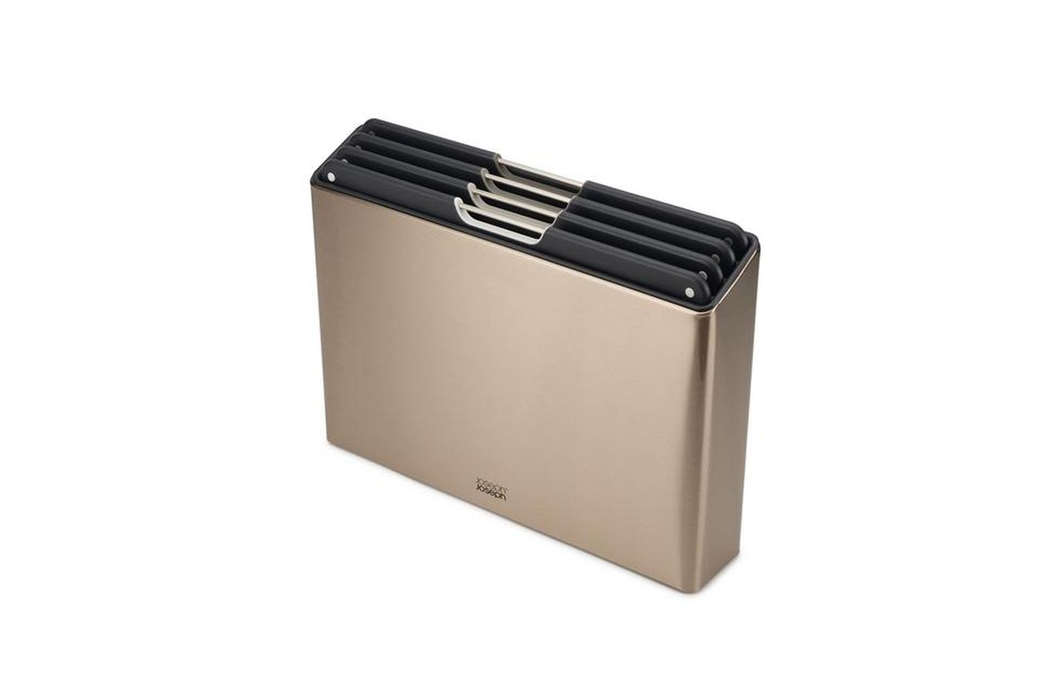 Joseph Joseph | Folio Colour-coded Chopping Board with Rose Gold Steel Case | Set of 4