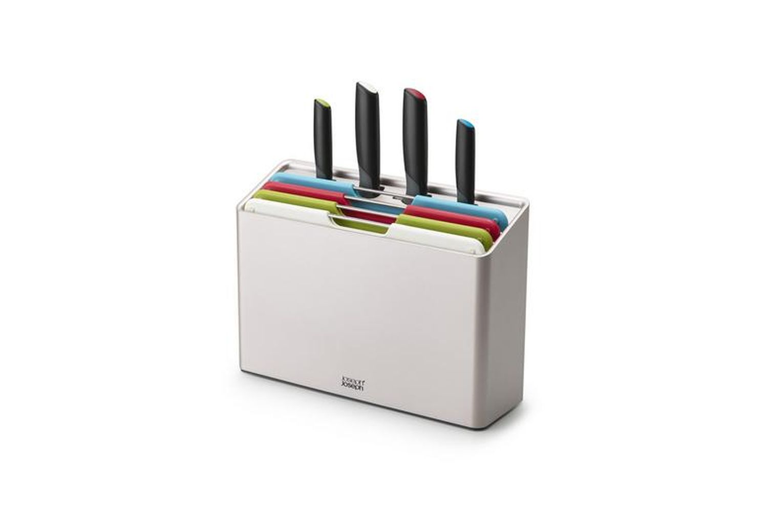 Joseph Joseph | Folio 8-piece Knife & Colour-coded Chopping Board Set