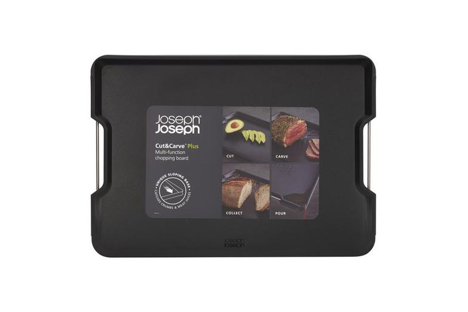 Joseph Joseph | Cut & Carve Multi-function Chopping Board | Black