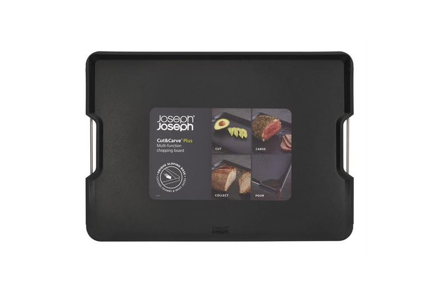 Joseph Joseph | Cut & Carve Multi-function Large Chopping Board | Black
