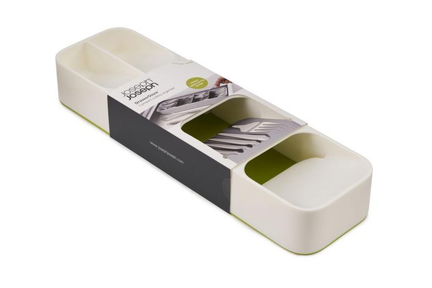 Joseph Joseph | Drawerstore Compact Cutlery Organiser | White