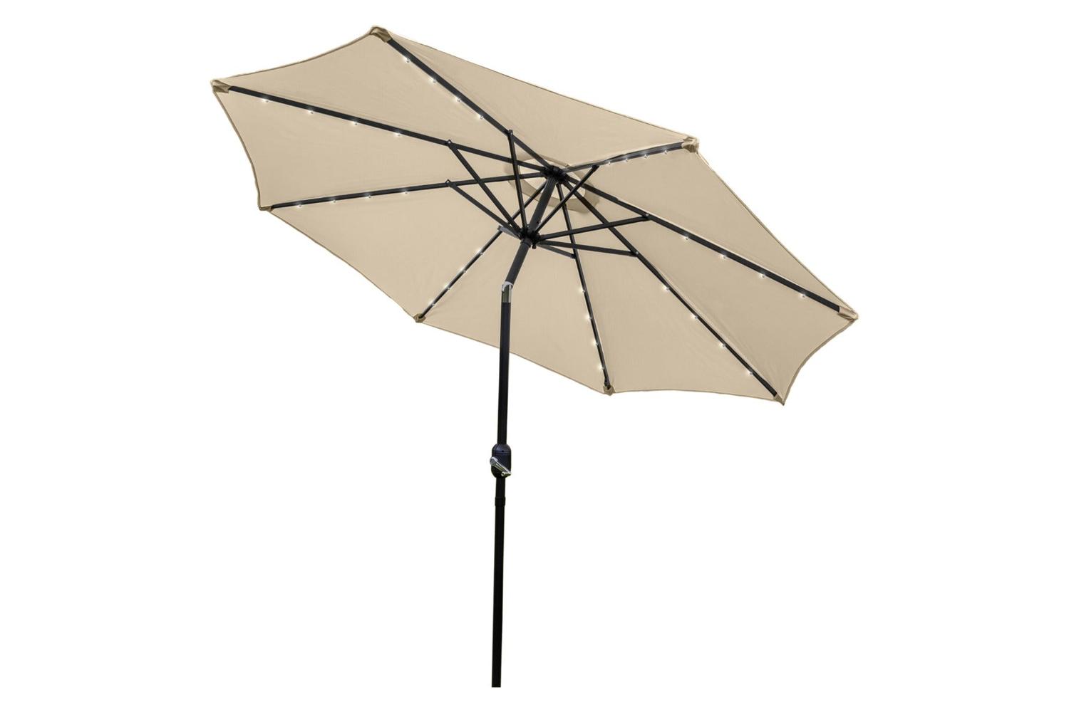 Monstershop Beautiful LED Tilt Parasol | Beige