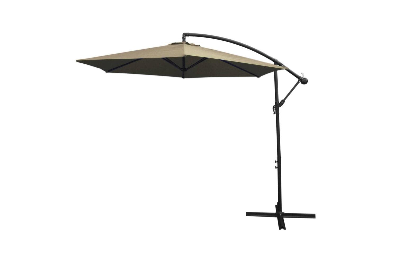 Monstershop Cantilever Parasol & Square Base | Beige