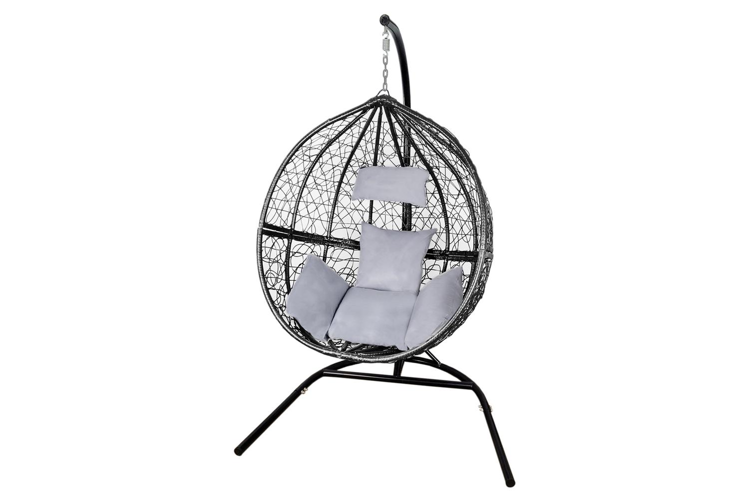 Monstershop Rattan Egg Chair | Black