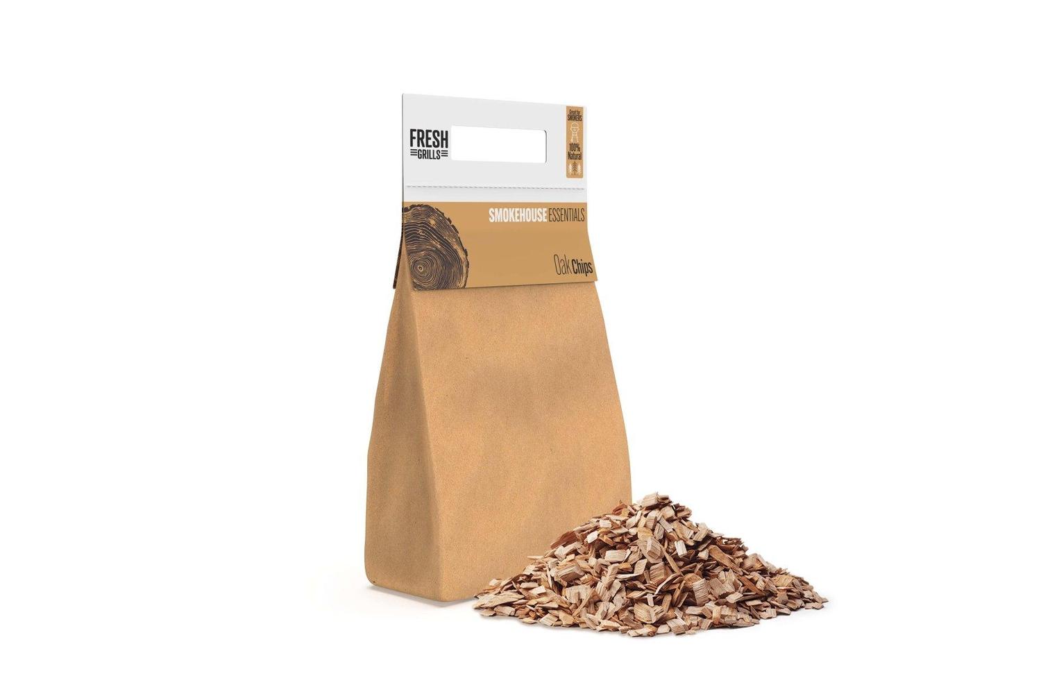 Monstershop Fresh Grills Wood Chips | Oak | 2.1kg (9ltr)