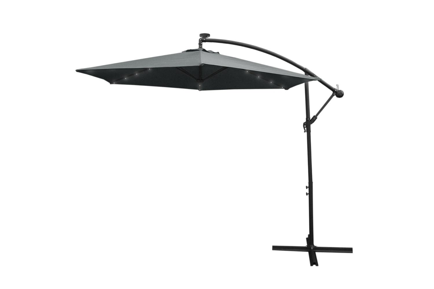Monstershop LED Cantilever Parasol | Grey