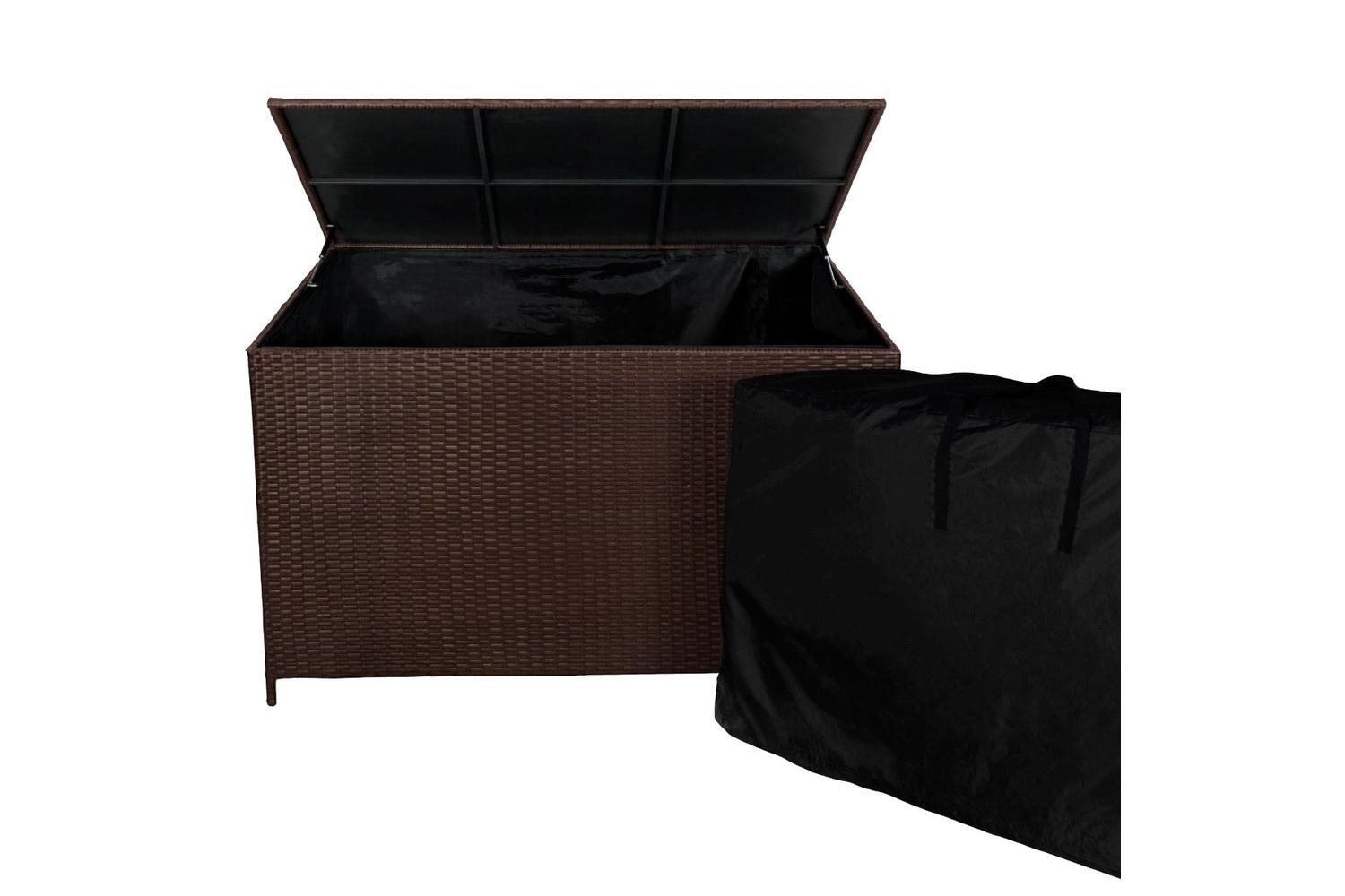 Monstershop Rattan Cushion Storage Box | Brown