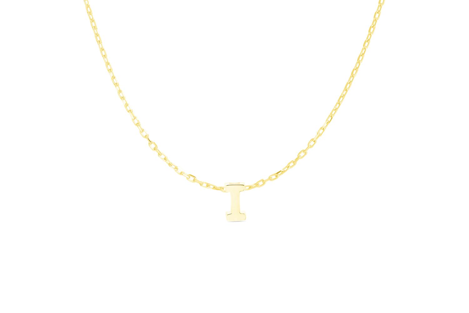 Luxenter Irish Sterling Silver Gold Letter Necklace Nh109y999i00