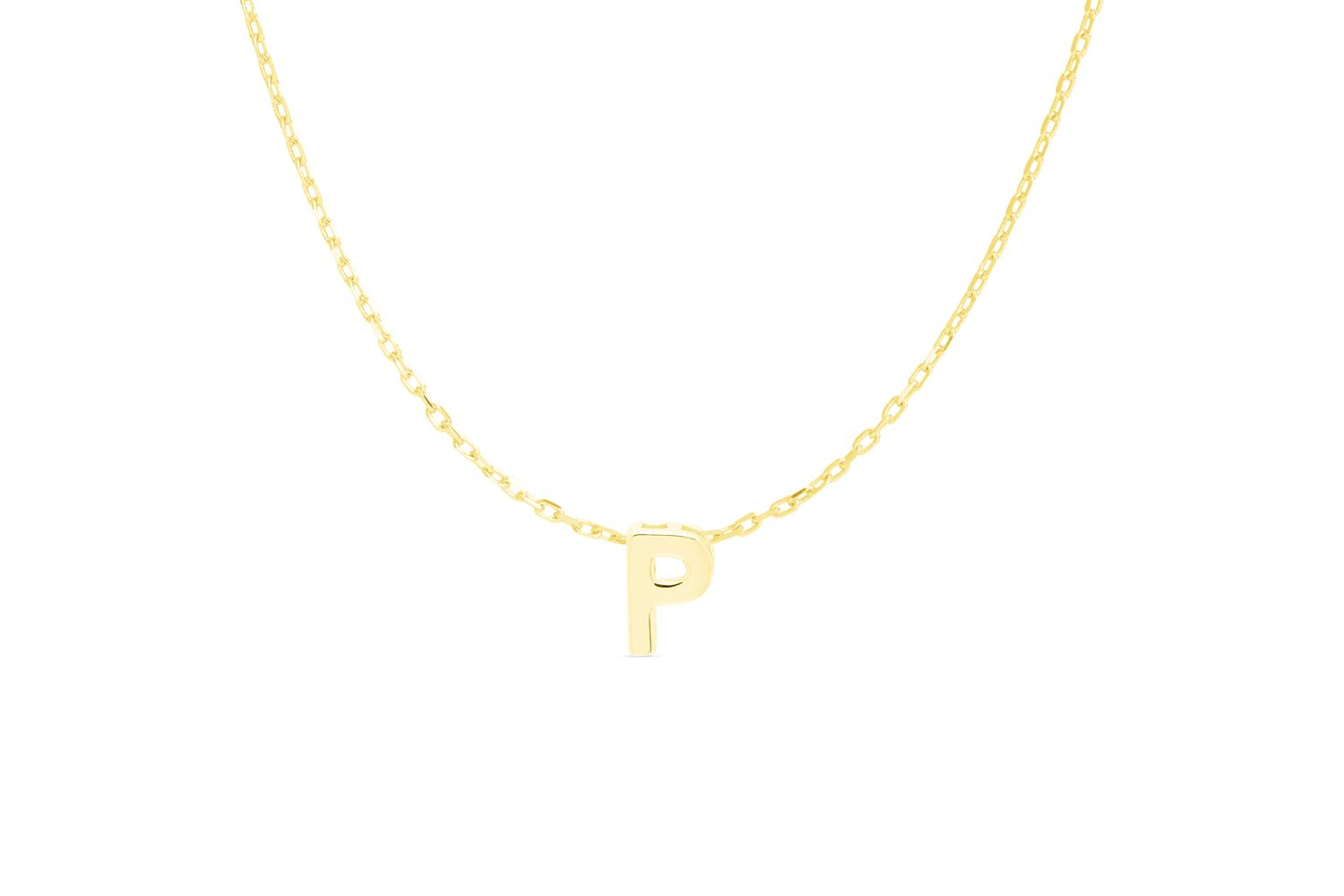 Luxenter Sterling Silver Gold Letter Necklace: Exclusive Chic Fashion Jewellery