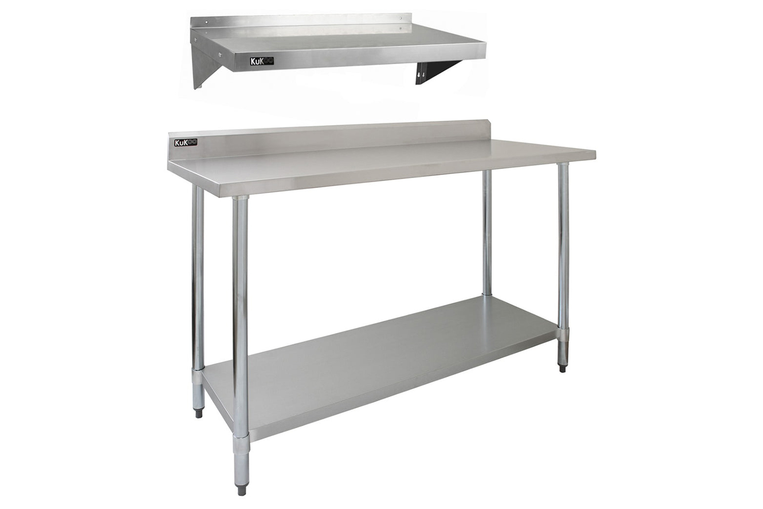 Monstershop Stainless Steel Catering Bench & Shelves