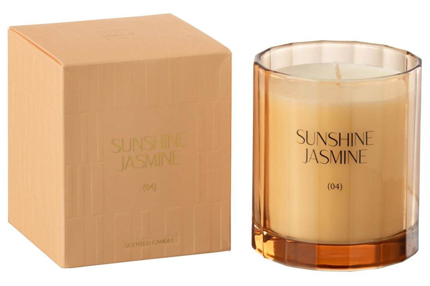 Sunshine Jasmine Scent Glass Candle