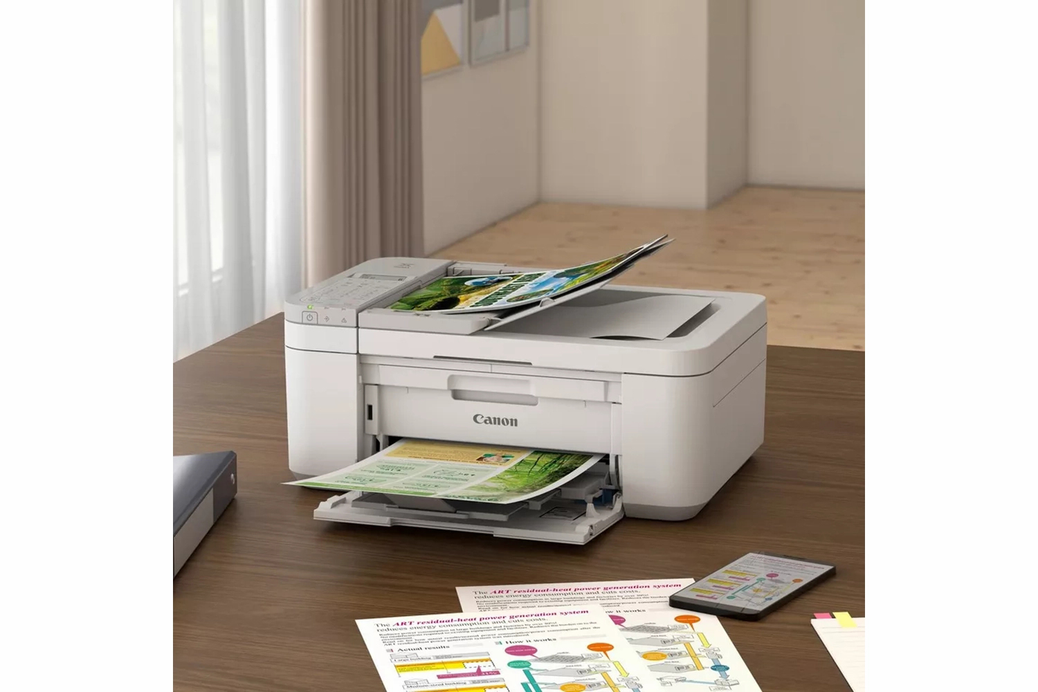 Canon PIXMA TR4756i All-in-One Wireless Inkjet Photo Printer | White