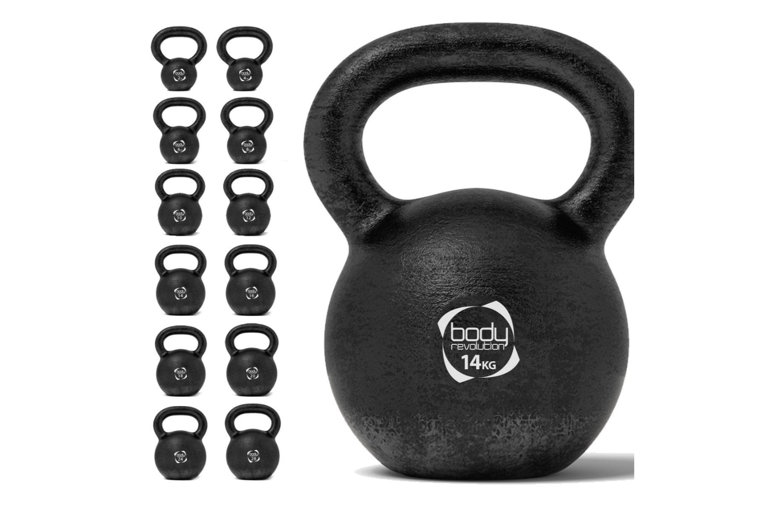 Monstershop Body Revolution Cast Iron Kettlebells | 14kg