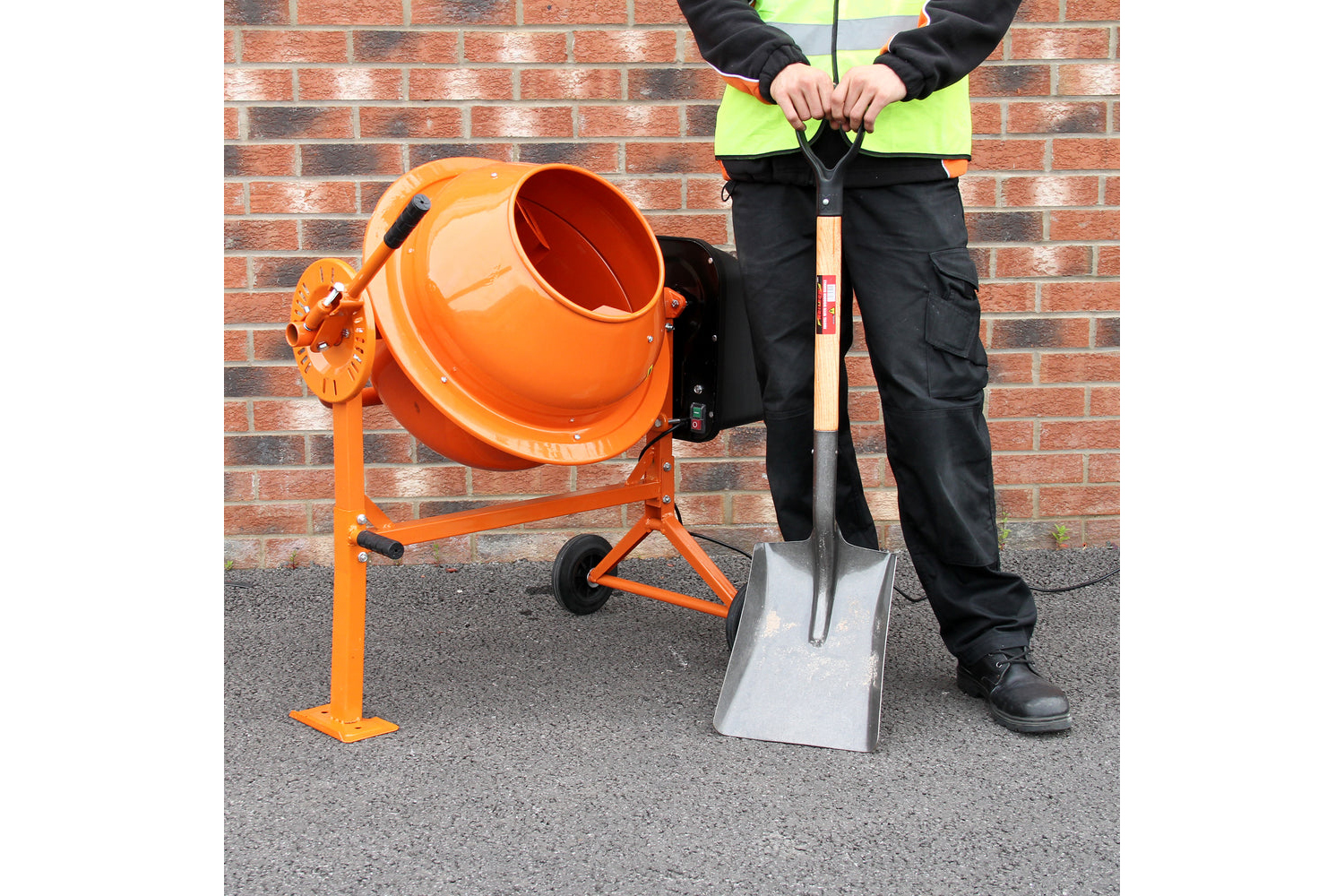 Monstershop 70L Electric Cement Mixer with Trowel Set