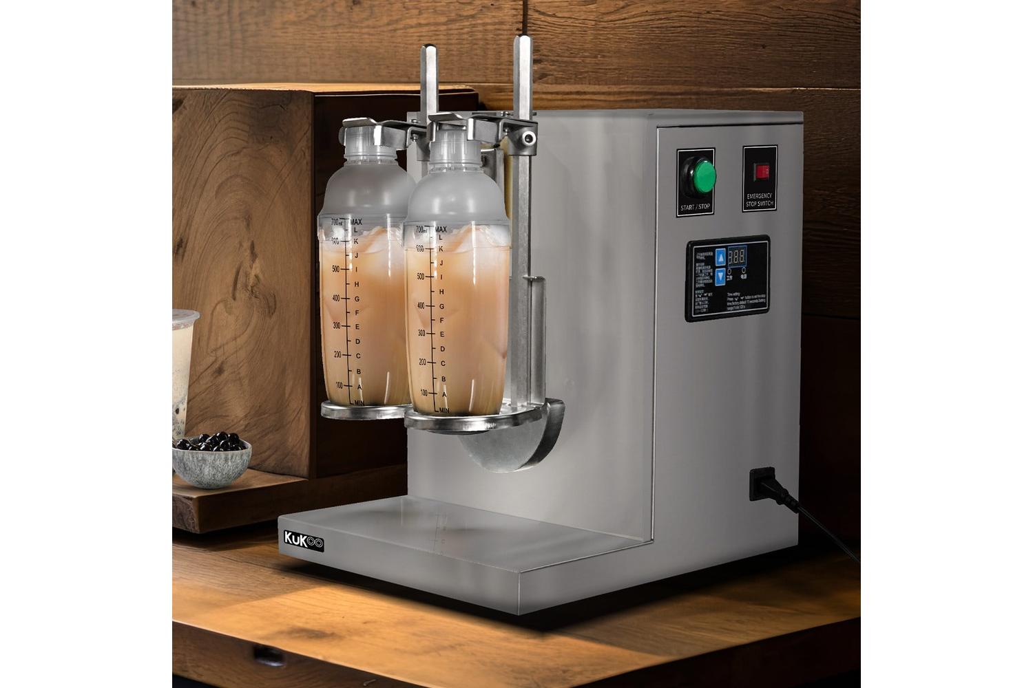 Monstershop Automatic Bubble Tea Shaker & 2 Shakers | Silver