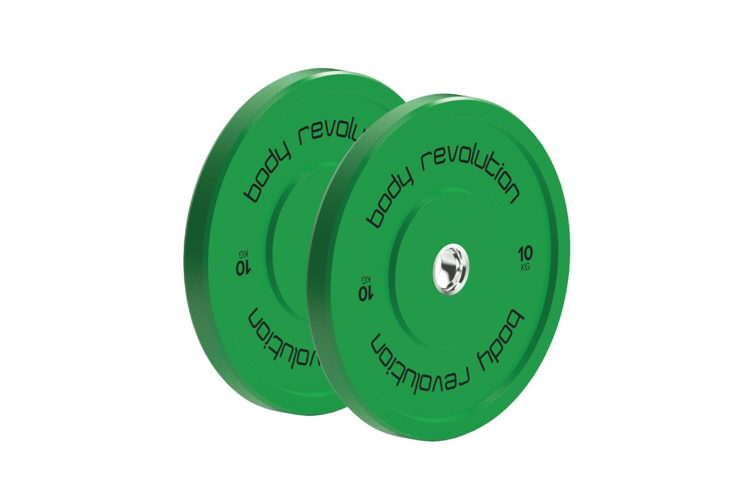 Body Revolution Olympic Bumper Plates Colour 10kg Pair