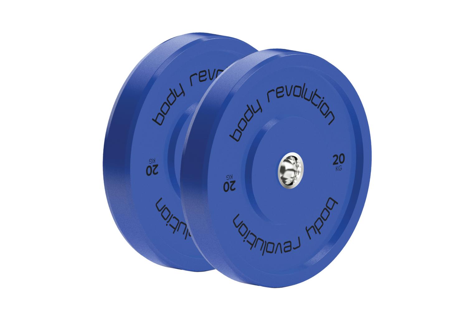 Body Revolution Olympic Bumper Plates Colour 20kg Pair