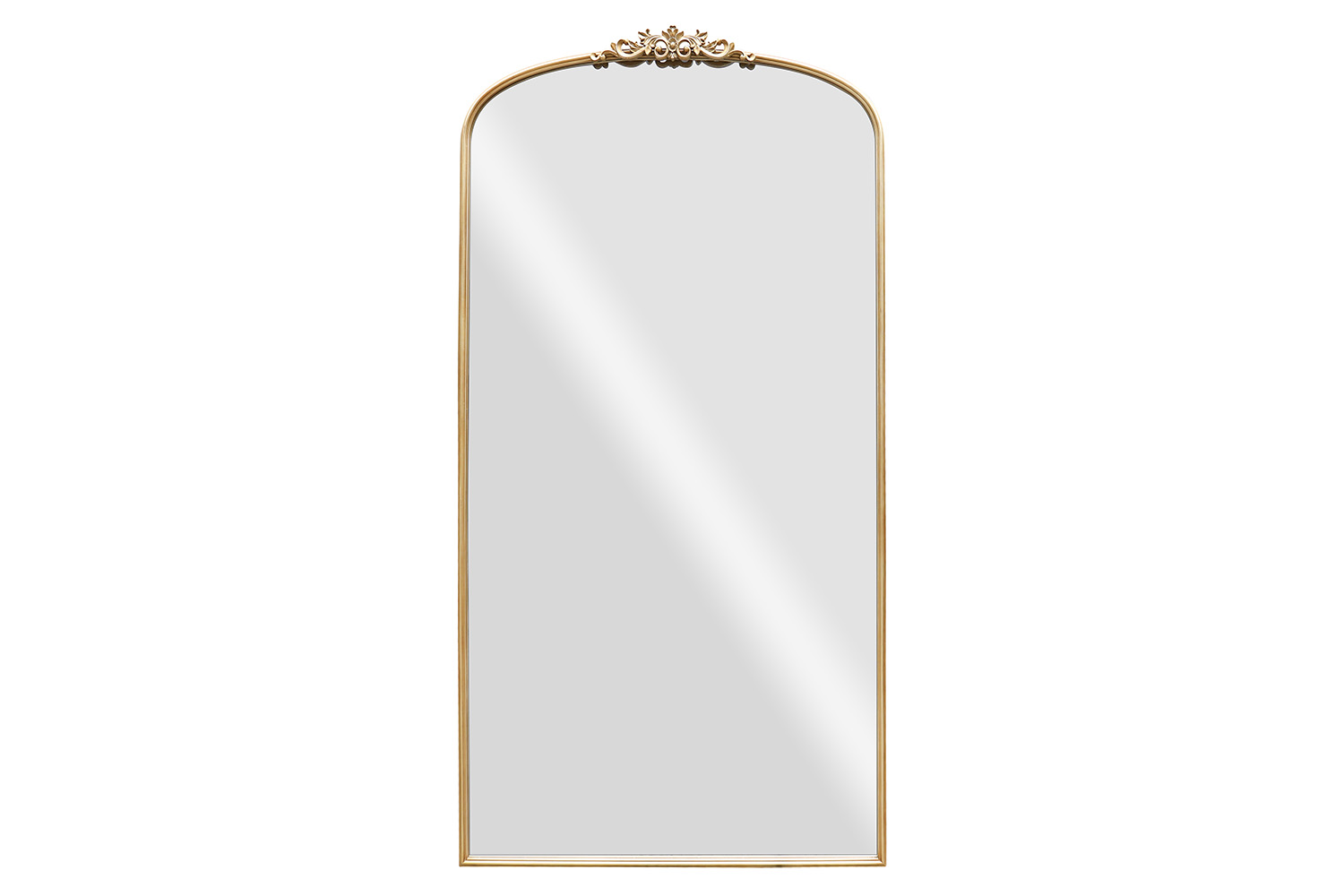 Juliette Metal Arched Leaner Mirror | Gold | 90 x 182 cm