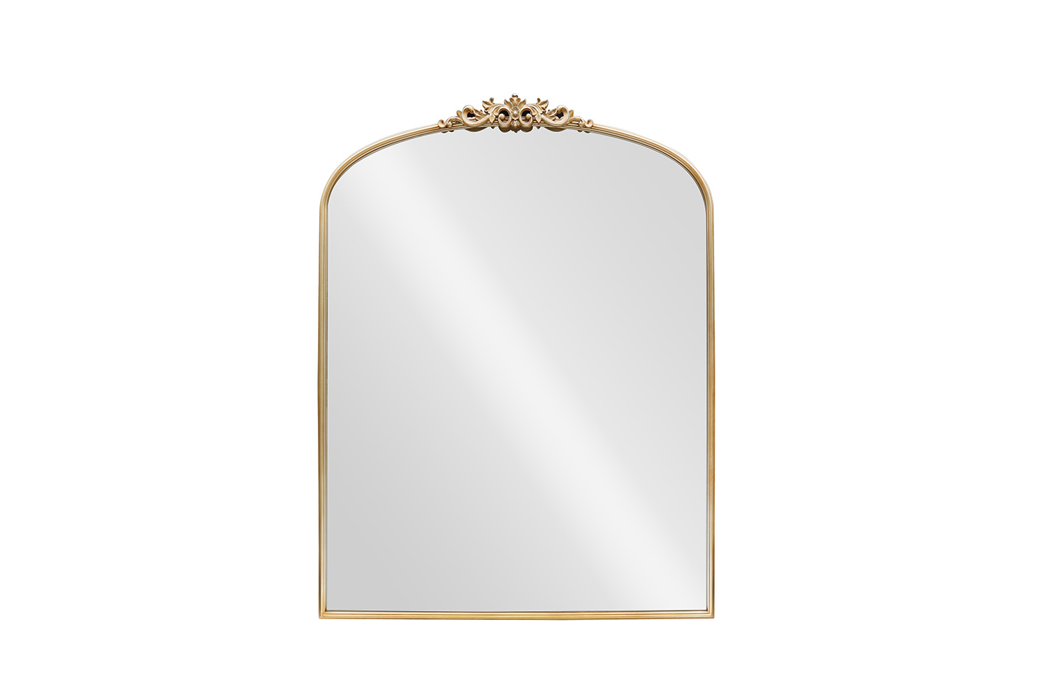 Juliette Metal Arched Leaner Mirror | Gold | 90 x 120 cm