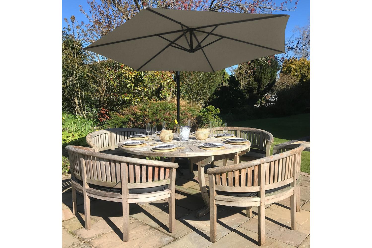 Monstershop Cantilever Parasol | Beige