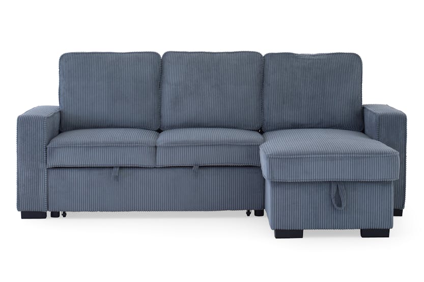 Leanne 2 Seater Chaise Sofa Bed Grey - Buy in Ireland