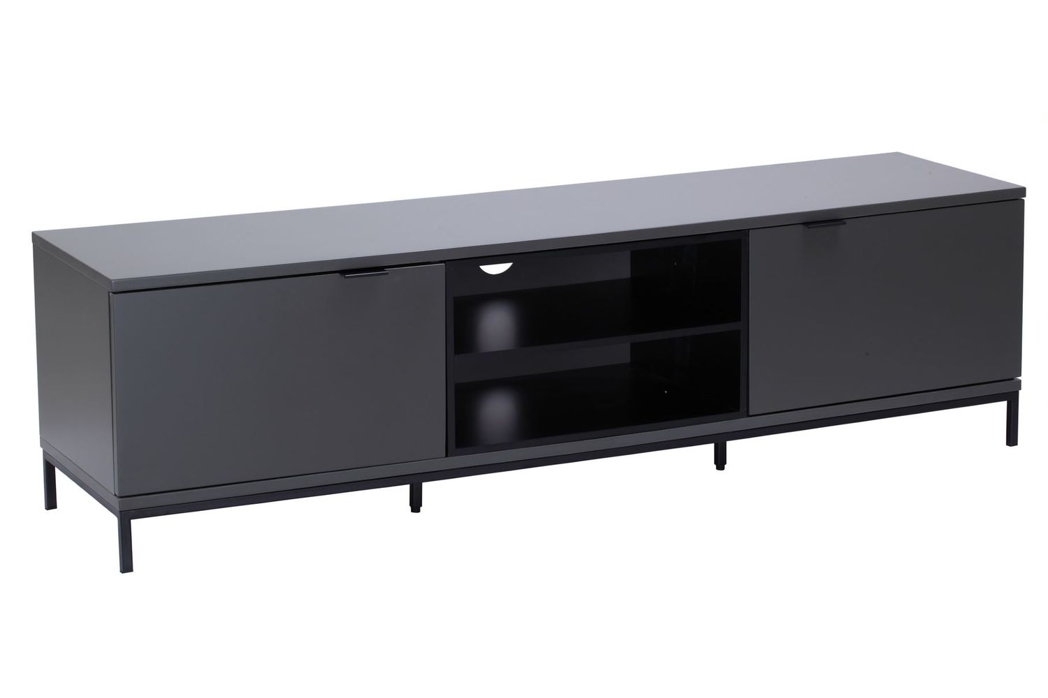Alphason Chaplin Cabinet 1600 TV Unit | Charcoal