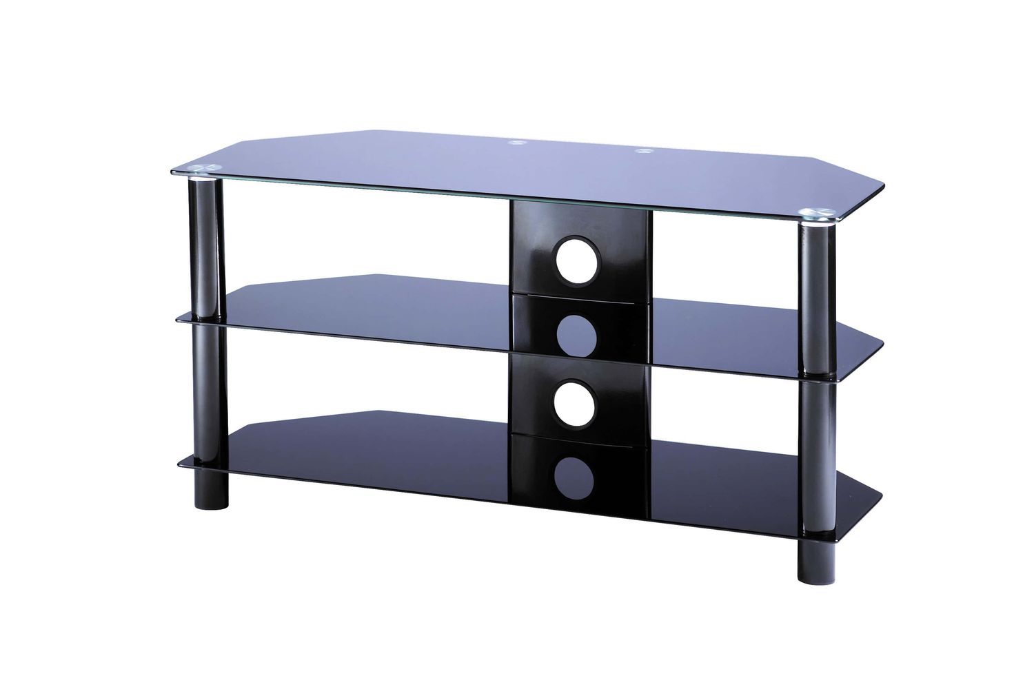 Alphason Essentials 1000 Tv Unit - Up To 45" Black Furniture Cabinet Storage