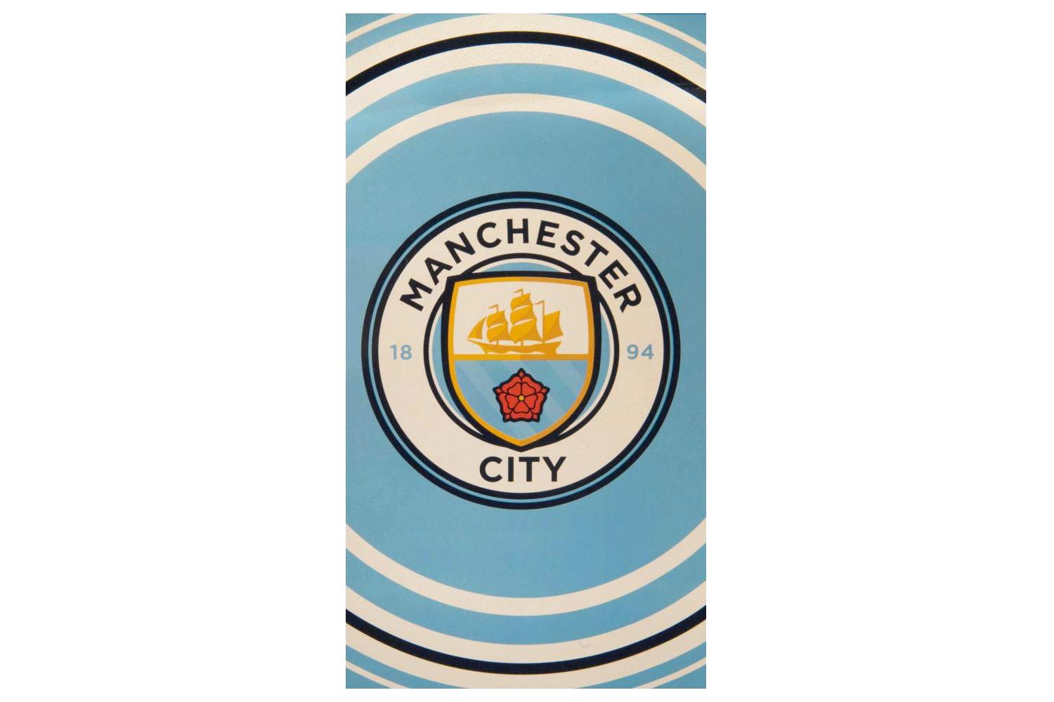 Manchester City Fc Bb-fbstowmc003 - Man City Pulse Towel