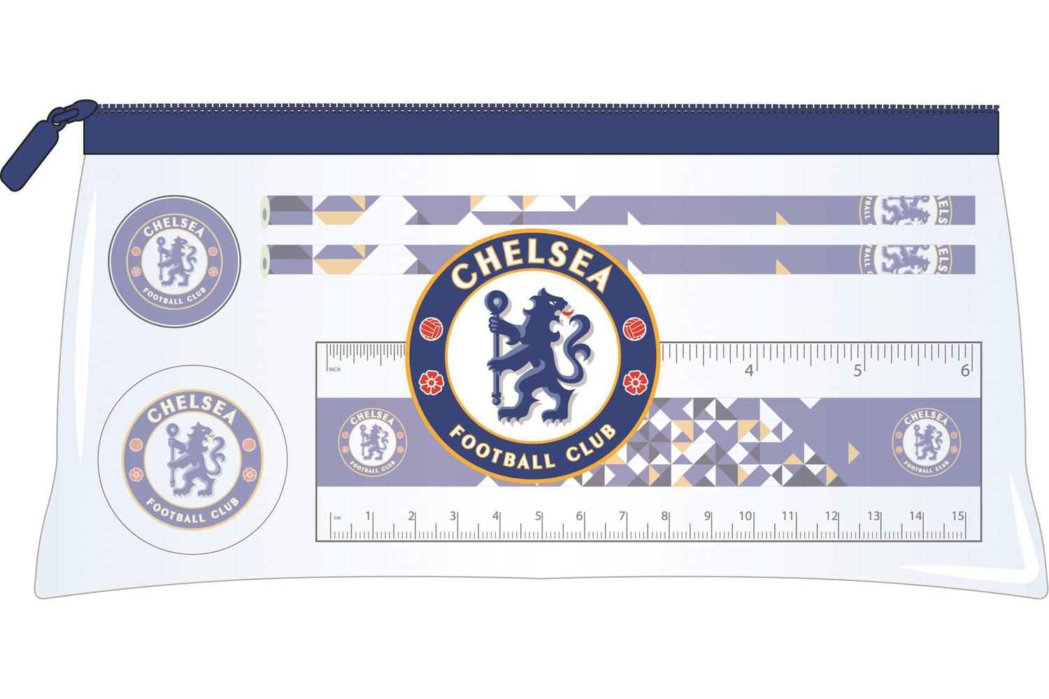 Chelsea Fc Bb-fbsstach020 - Chelsea Clear Pencil Case Statio