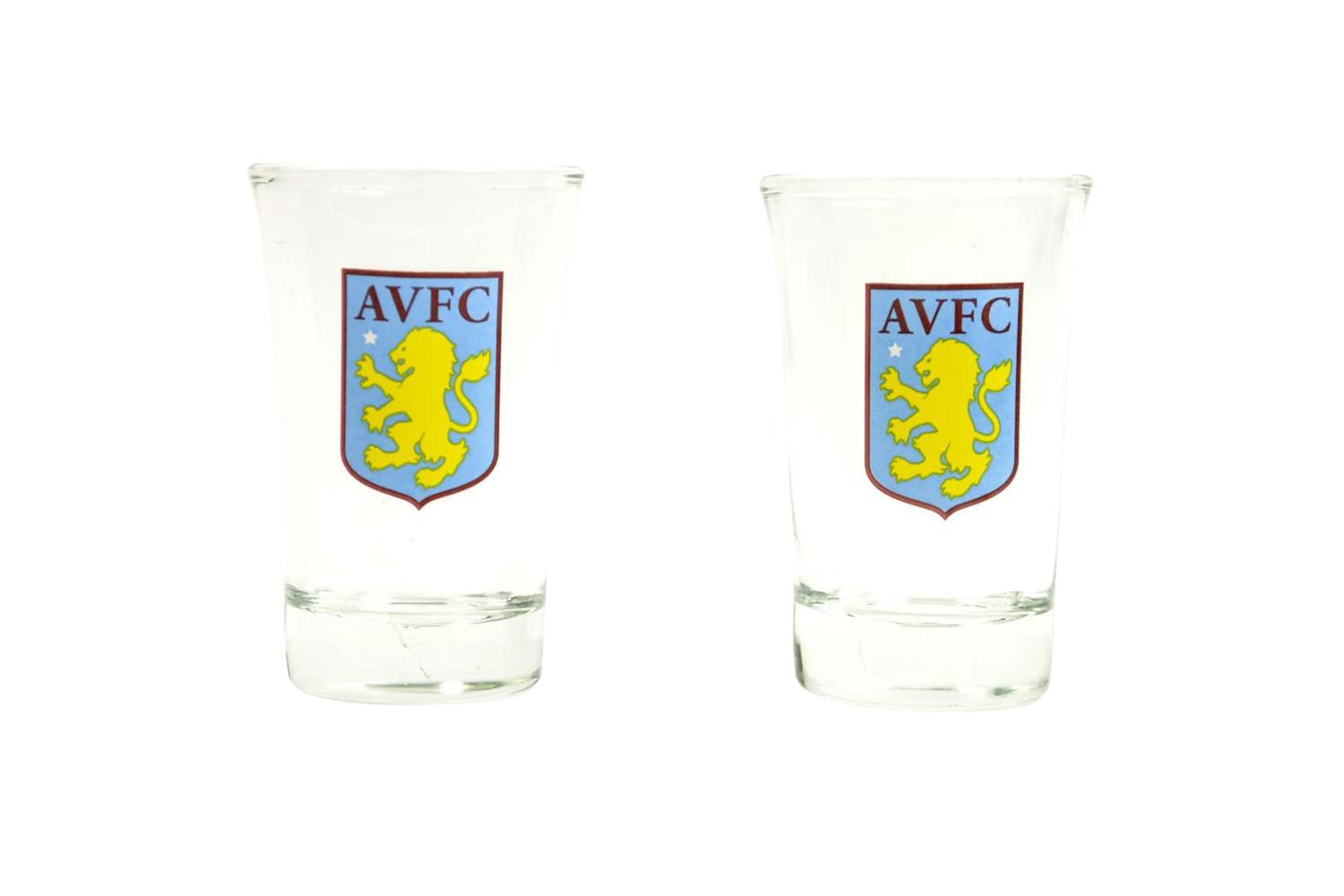 Aston Villa Two Pack Shot Glasses