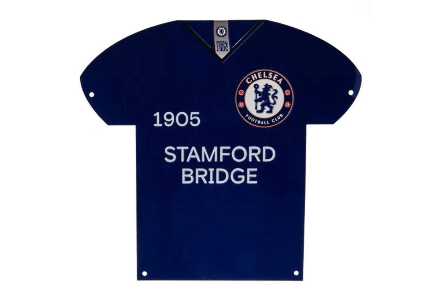 Chelsea Fc Jersey Metal Sign