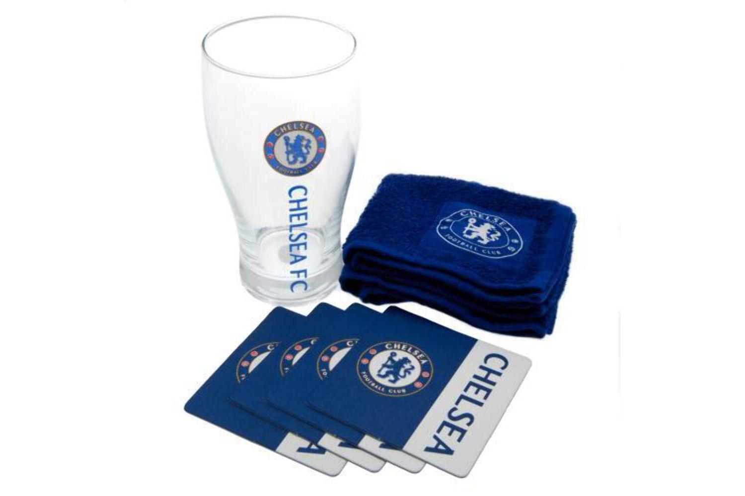 Chelsea Fc Bb-fbsbarch001 - Chelsea Word Mark Mini Bar Set O